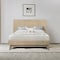 Armen Living Baly Acacia Mid-Century Gray Sandblast Platform Queen Bed LCLFBDGRQN - alternate 4